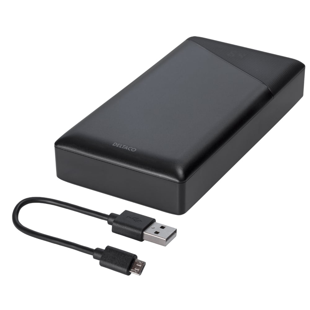 Deltaco Powerbank USB + USB-C PD 20000mAh