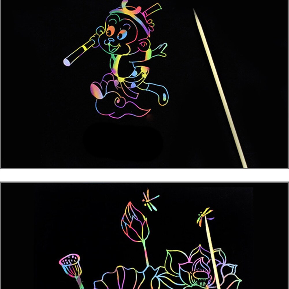 Rainbow Scratch Art Papper