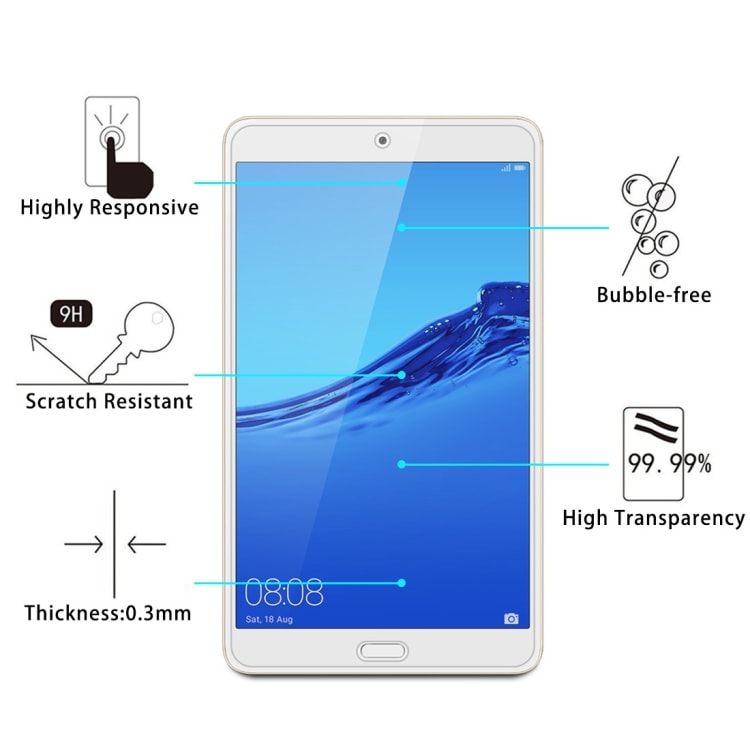 Vahvasti temperoitu suojalasi Huawei Tablet C5 8.0 2-pakkaus