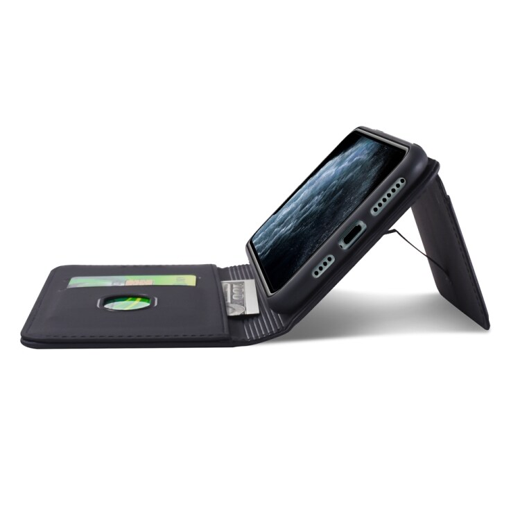 Monitoiminen magneettikotelo iPhone 11 Pro Max Musta