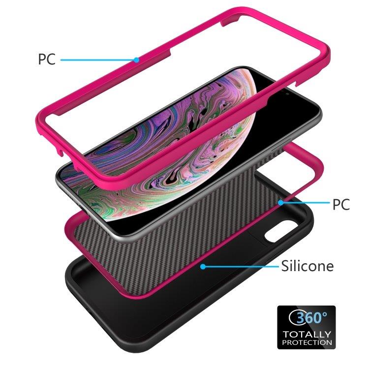 Aaltokuvioitu suoja iPhone XS Max Black & Pink