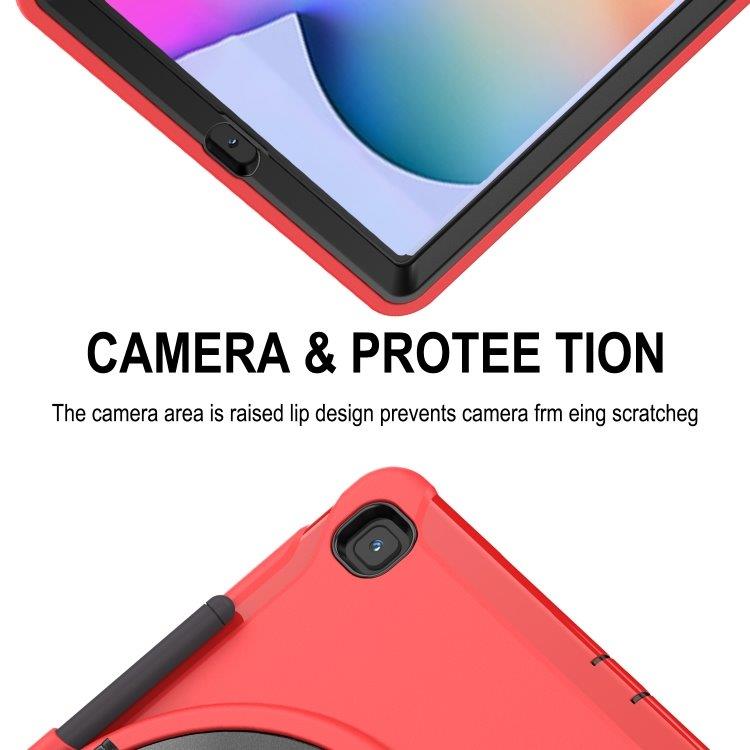 Kotelo pyöritettävällä telineellä Samsung Galaxy Tab S6 Lite Punainen