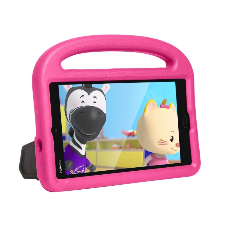 Suojakotelo telineellä Huawei MediaPad M3 8 lapsille Pinkki