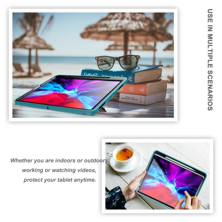 Kotelo kääntyvällä telineellä iPad Pro 12.9 inch 2020 Vaaleansininen
