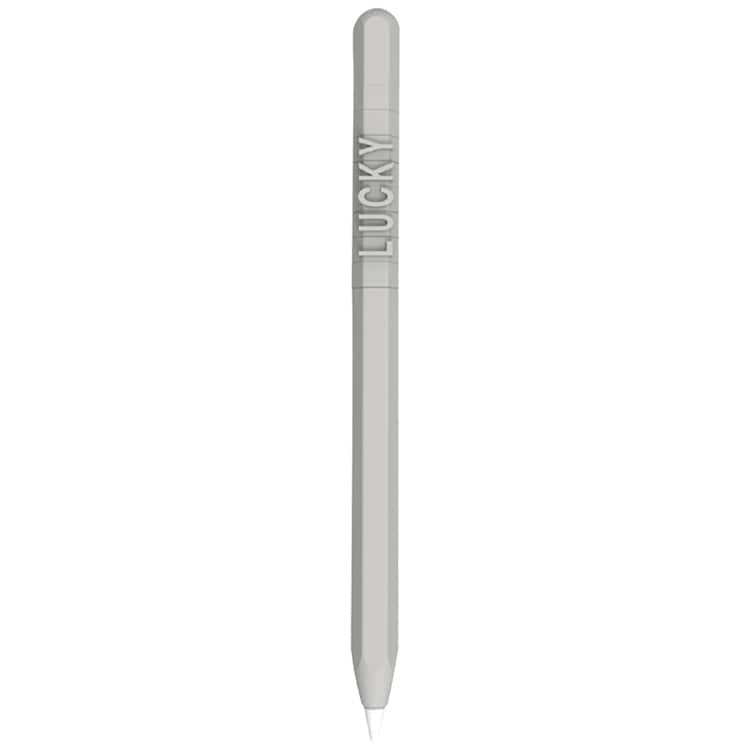 Silikonisuoja kirjaimilla ja numeroilla Apple Pencil 1 Grey