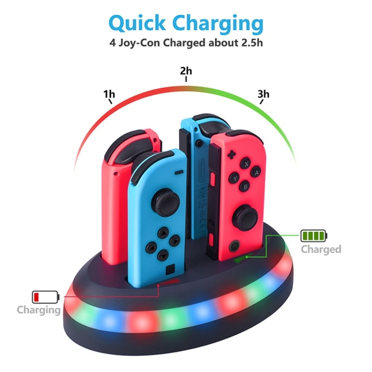 Värikäs lataustelakka Nintendo Switch