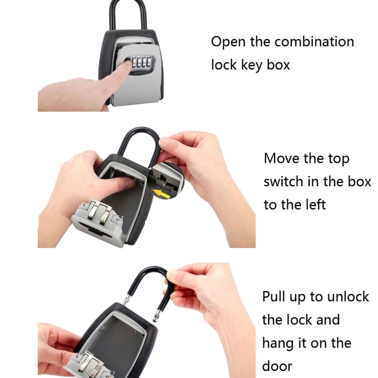 Riippulukko numerokoodilla johon lukita turvallisesti avaimet