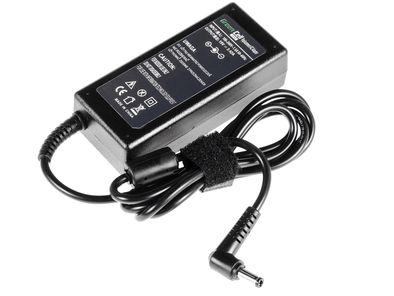 Green Cell laturi/ AC Adapteri AC Adapter Acer 65W / 19V 3.42A / 5.5mm-1.7mm