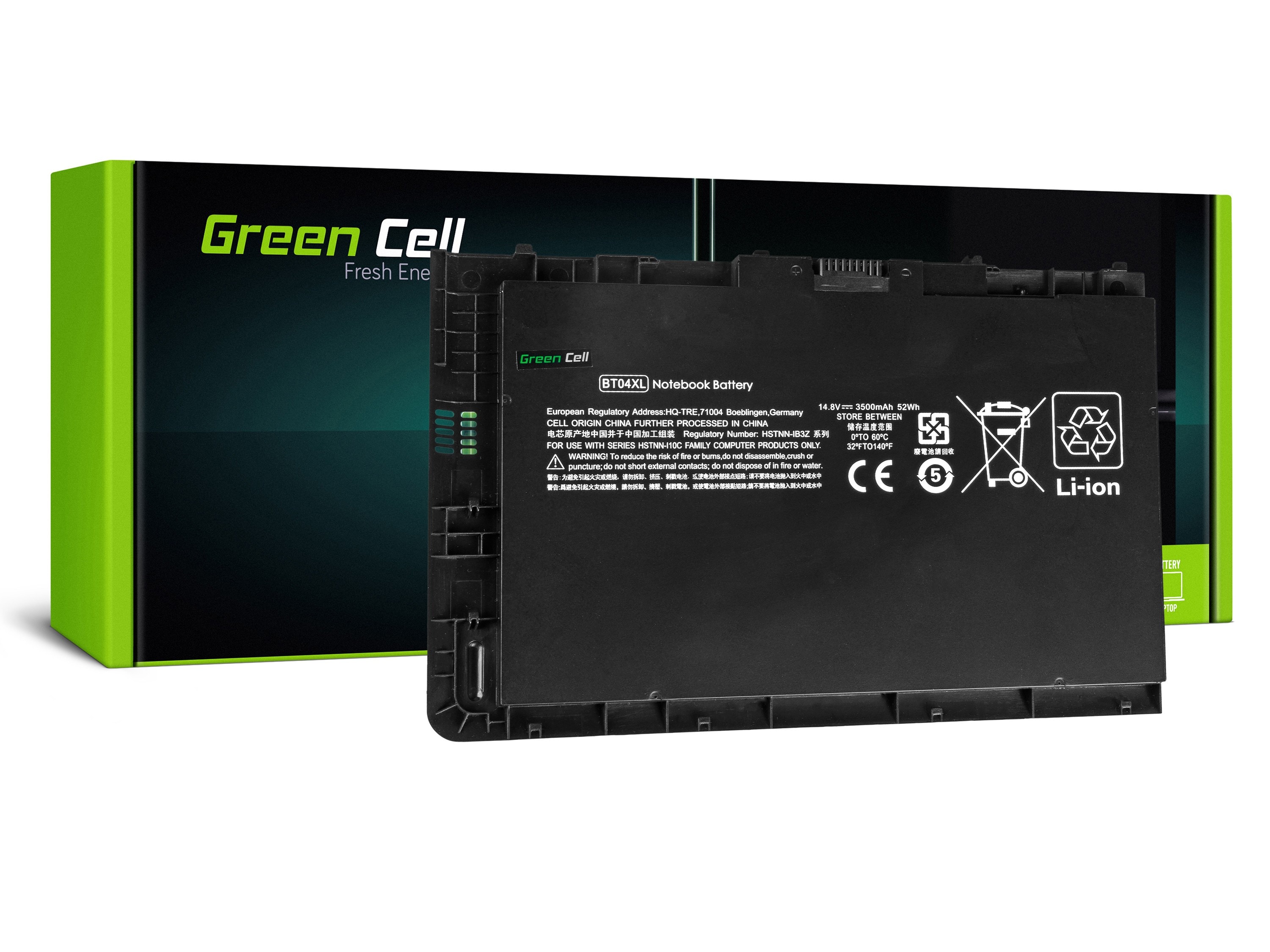 Green Cell kannettavan akku HP EliteBook Folio 9470m 9480m / 14,4V 3500mAh