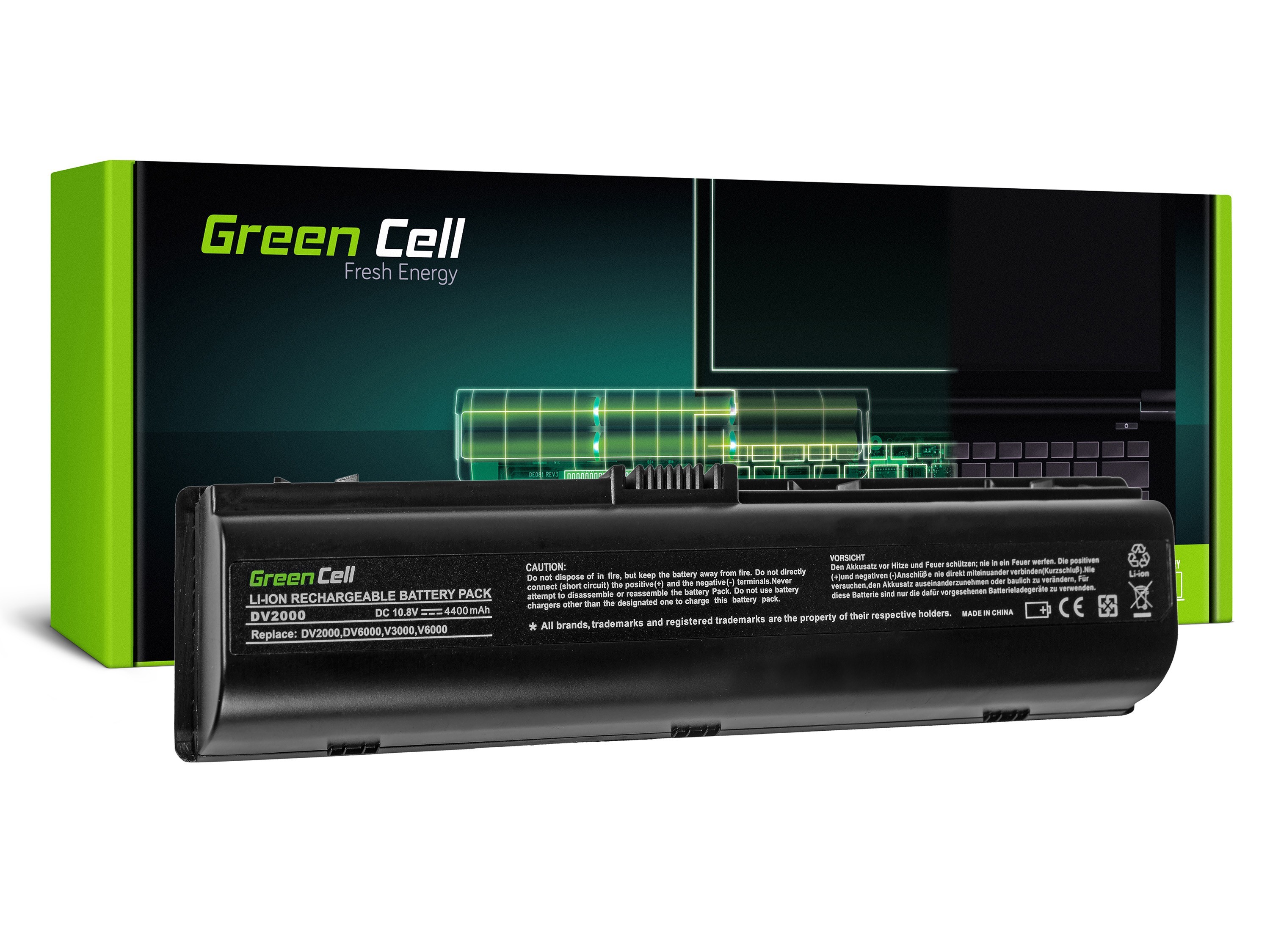 Green Cell kannettavan akku HP Pavilion DV2000 DV6000 DV6500 DV6700