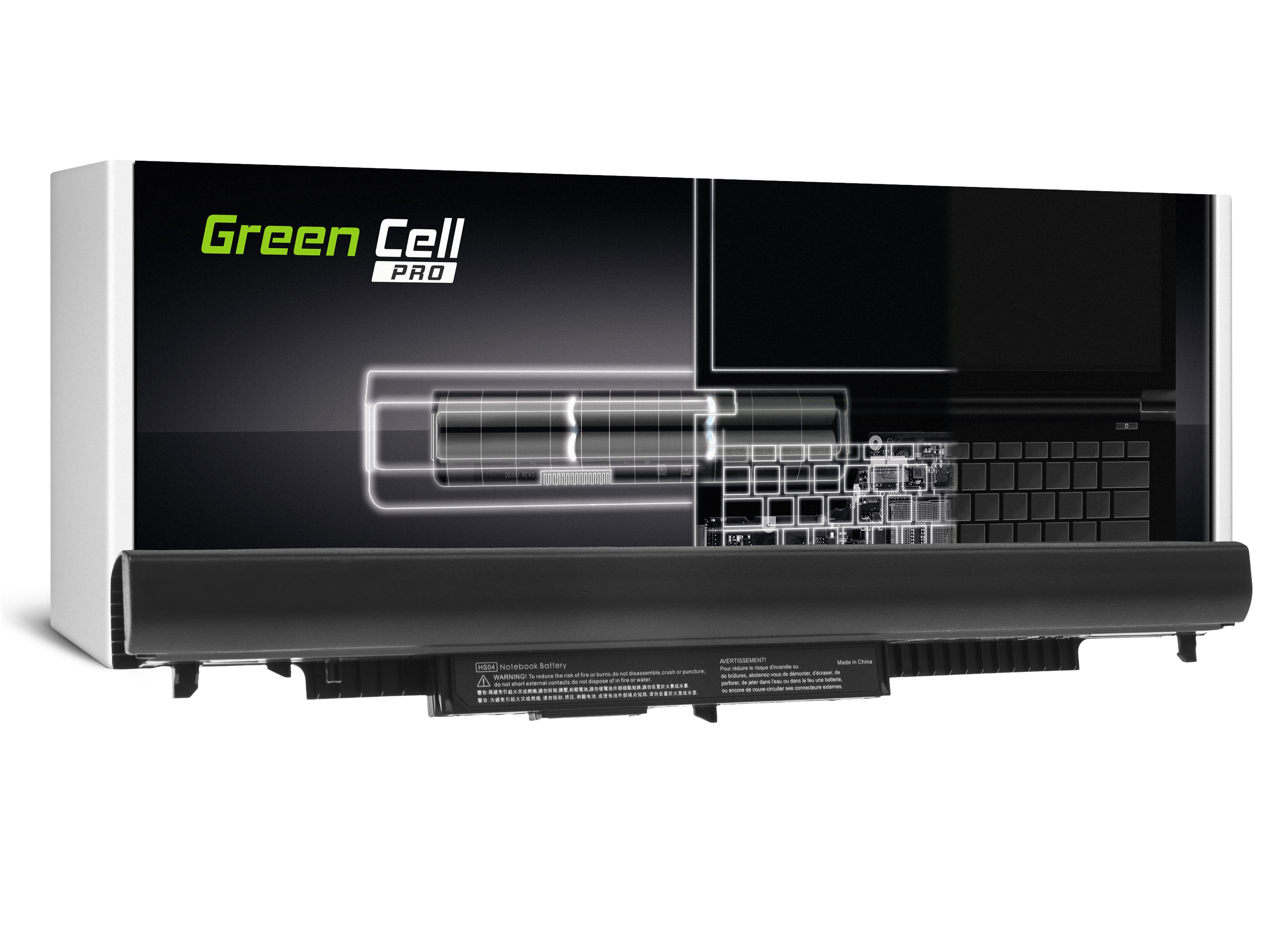 Green Cell PRO kannettavan akku HS04 HP 250 G4 G5 255 G4 G5, HP 15-AC012NW
