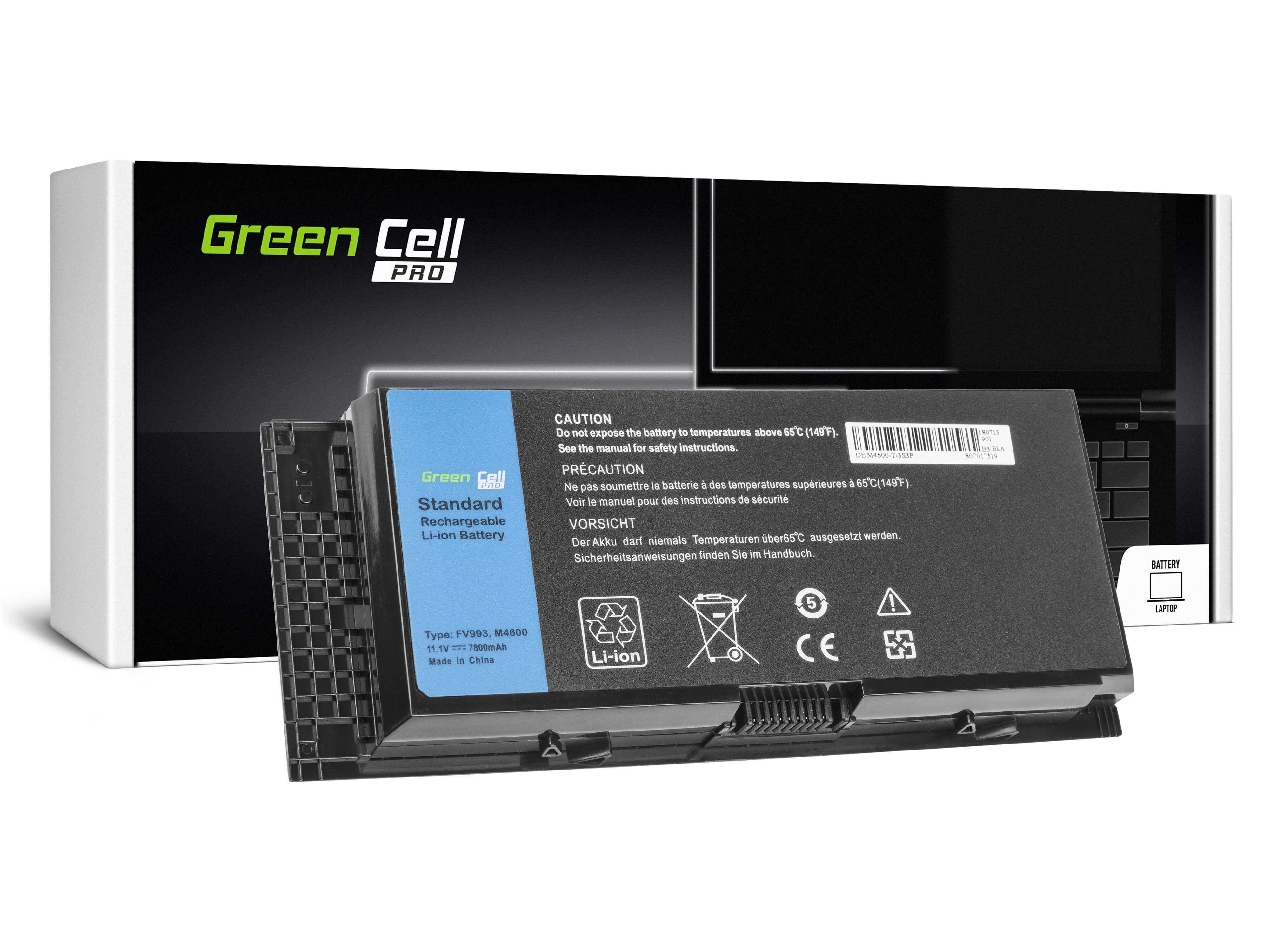 Green Cell PRO kannettavan akku Dell Precision M4600 M4700 M4800
