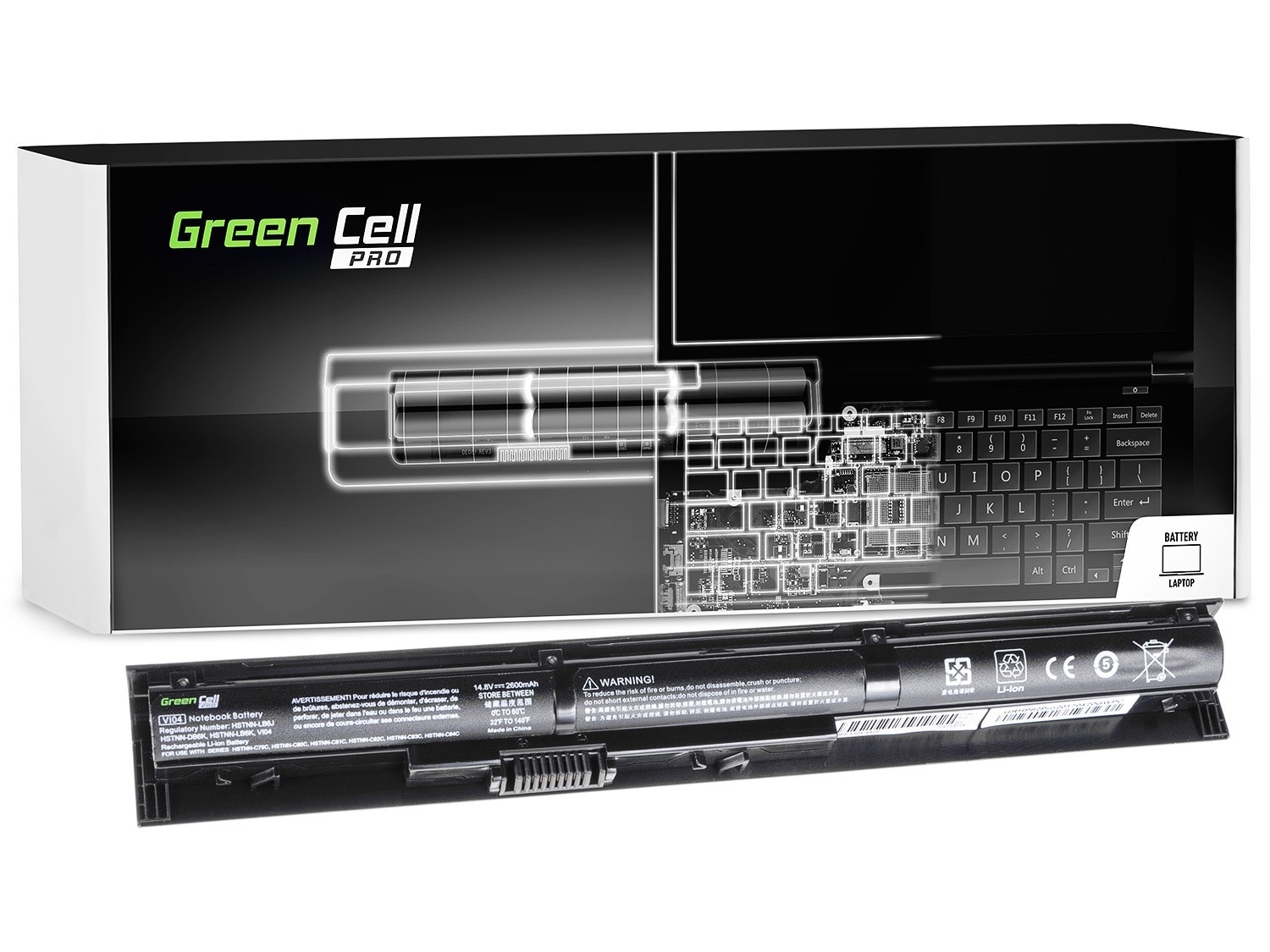 Green Cell PRO kannetavn akku HP ProBook 440 G2 450 G2 / 14,4V 2600mAh