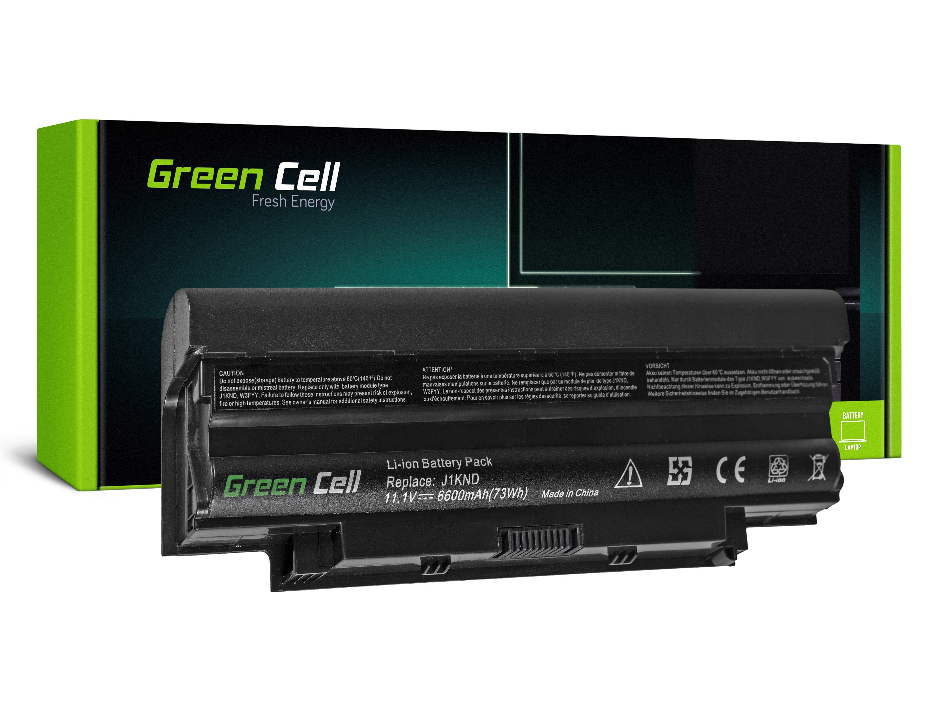 Green Cell kannettavan akku Dell Inspiron N3010 N4010 N5010 13R 14R 15R J1