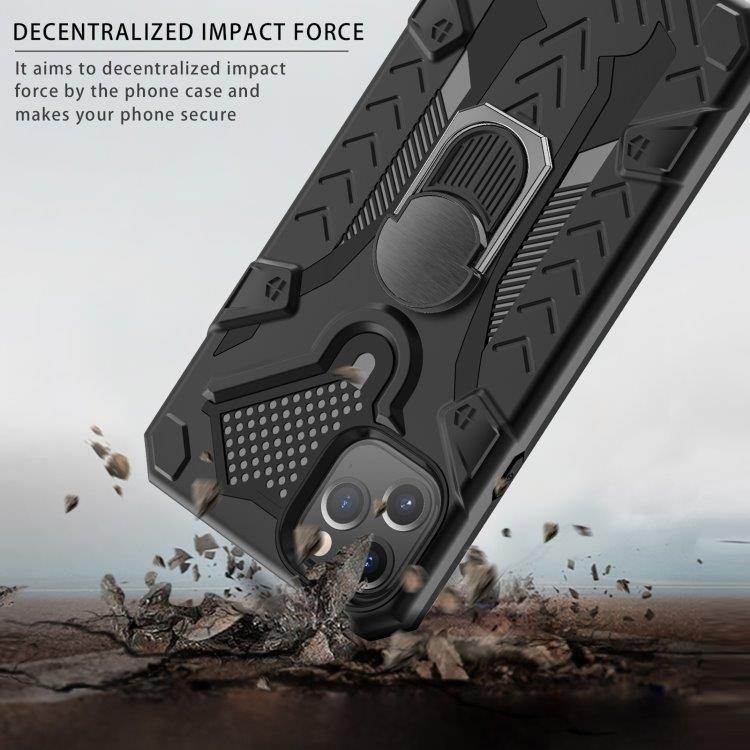 Armor Knight suojakuori pyörivällä tuella iPhone 11 Pro Max - Musta