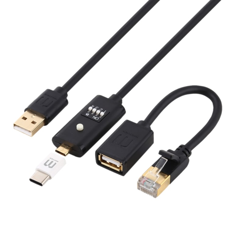 Monitoiminen Boot-Kaapeli USB/RJ45/MicroUSB/USB Tyyppi-C