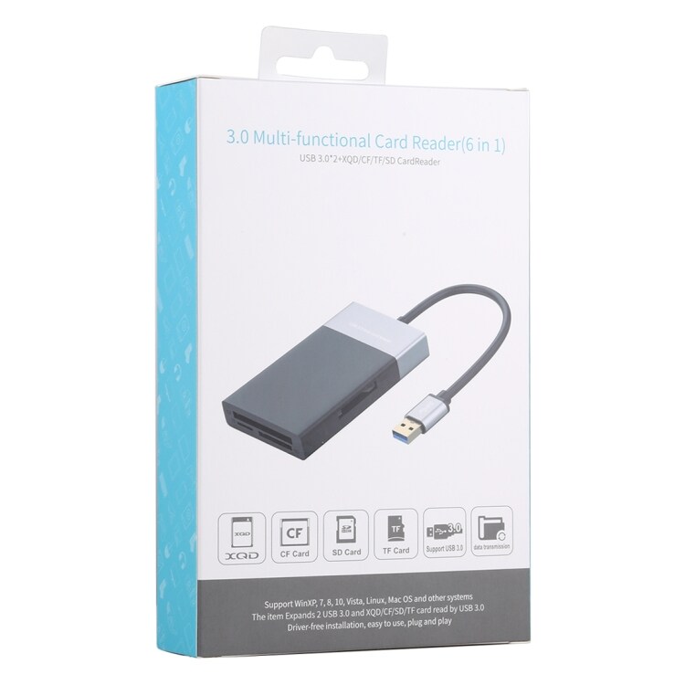 6-1 kortinlukija USB 3.0