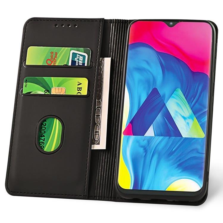 Matkapuhelinkotelo korttitaskulla ja magneettikiinnikkeellä Samsung Galaxy M10