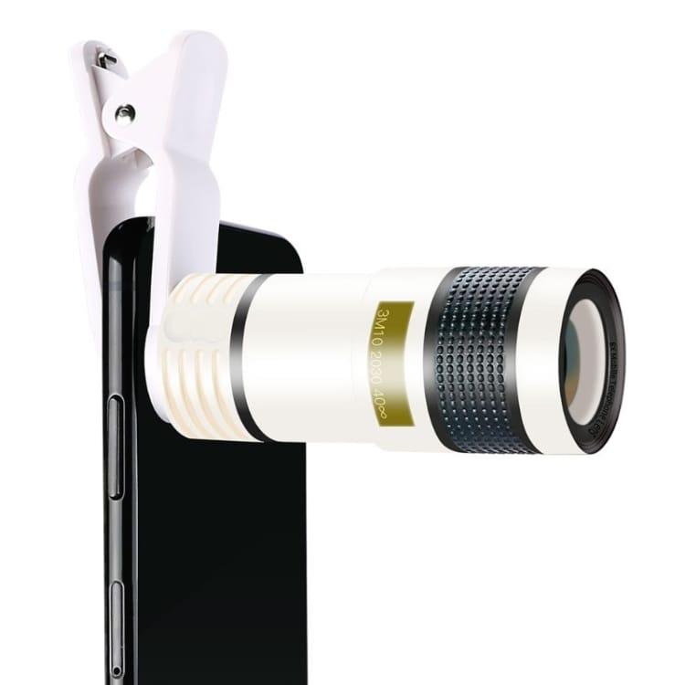 Teleskooppiobjektiivi klipsillä matkapuhelimille 12x optinen zoom
