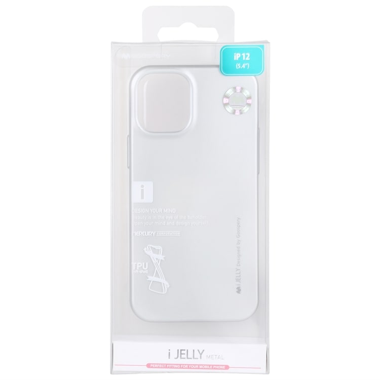 i-Jelly iskusuoja iPhone 12 Mini - Hopea
