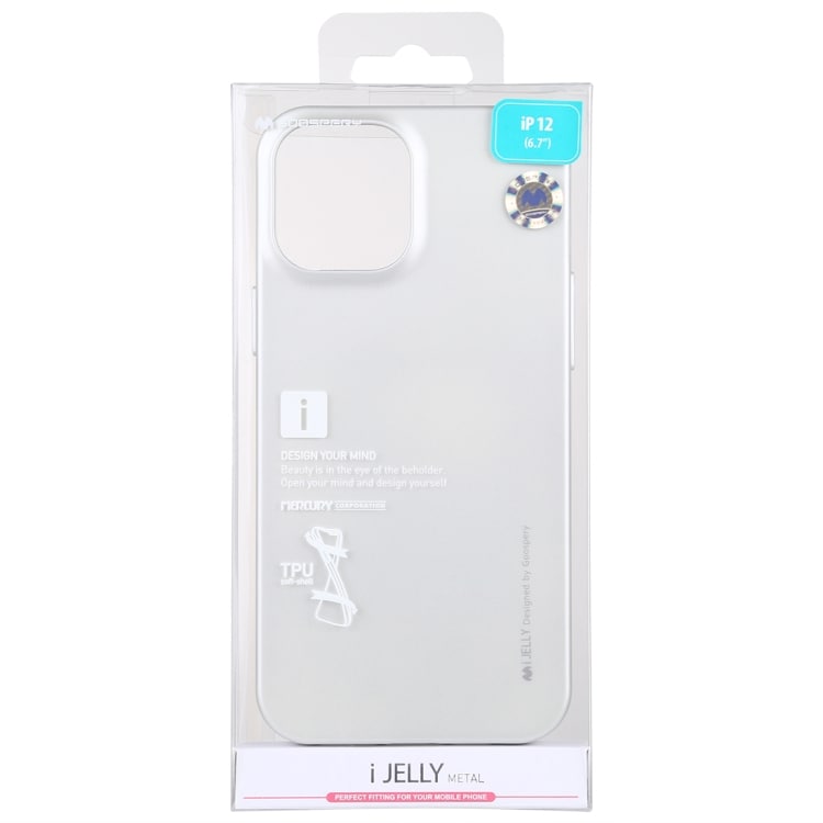 i-Jelly iskusuoja iPhone 12 Pro Max - Hopea