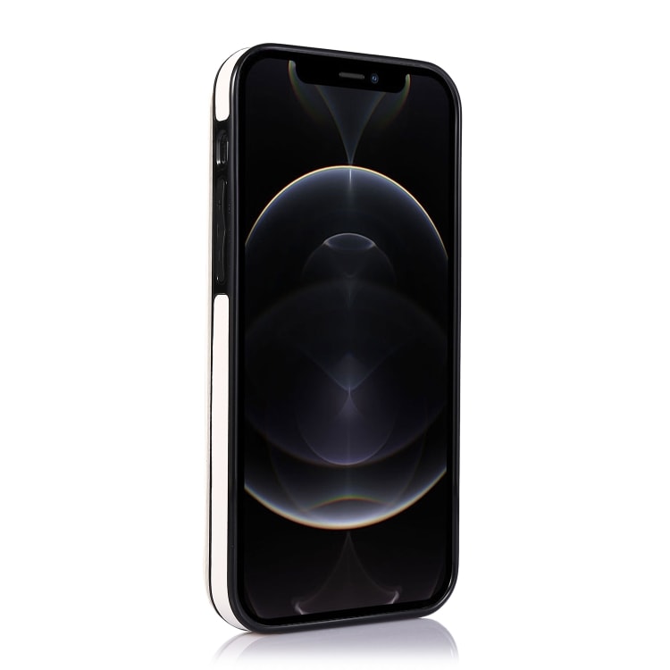 Iskunkestävä matkapuhelimen kuori korttipaikoilla iPhone 12 Pro Max - Valkoinen