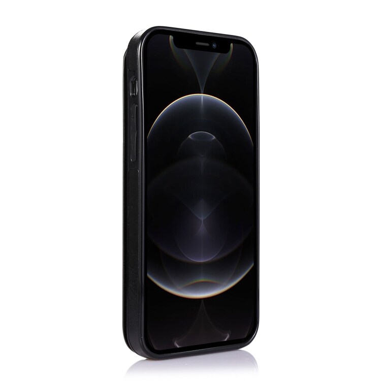 Iskunkestävä matkapuhelimen kuori korttipaikoilla iPhone 12 Pro Max - Musta