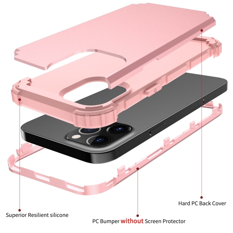 Matkapuhelimen kuori tukevilla kulmilla iPhone 12 Pro Max - Pinkki