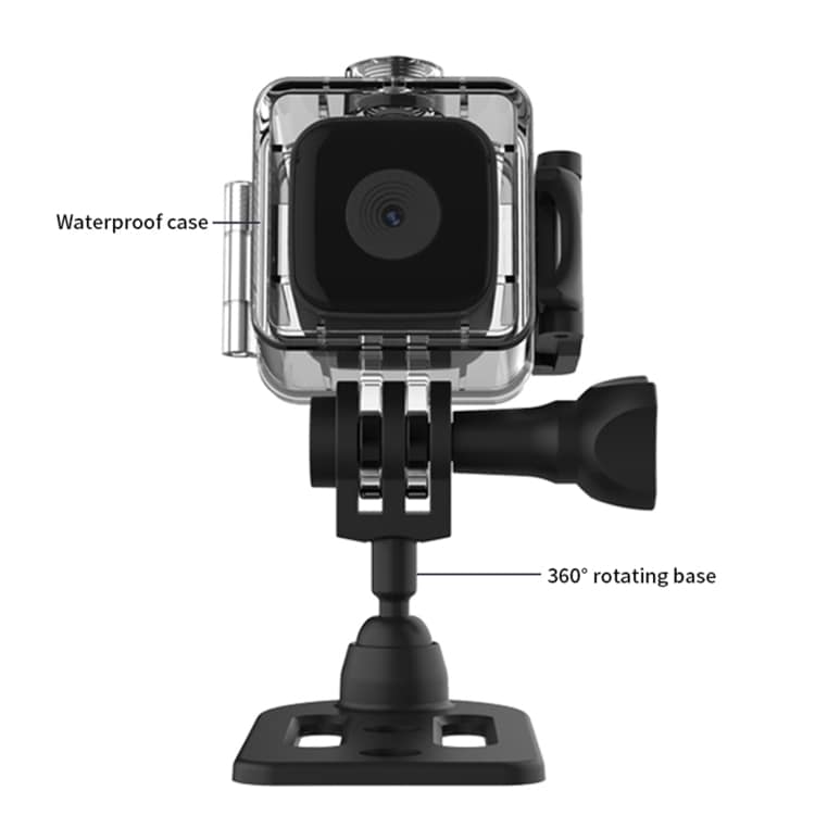 1080P-minikamera vedenpitävällä suojalla ja pimeänäöllä