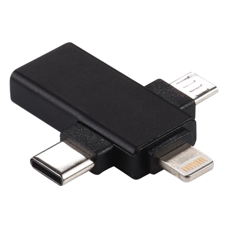 3-in-1-sovitin USB 3.0 - iPhone + Micro USB + USB-C