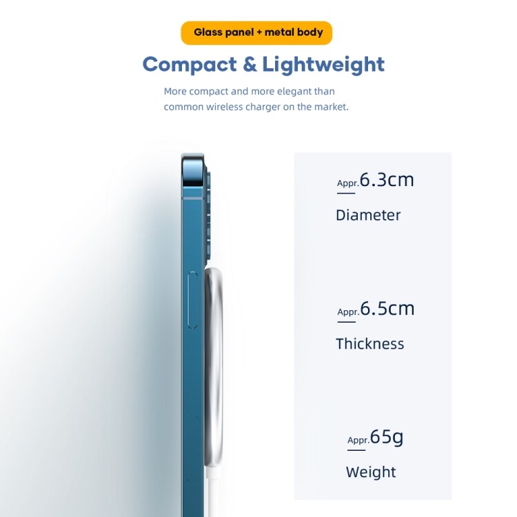 Magneettinen latausalusta iPhone 12 mini / 12 / 12 Pro / 12 Pro Max
