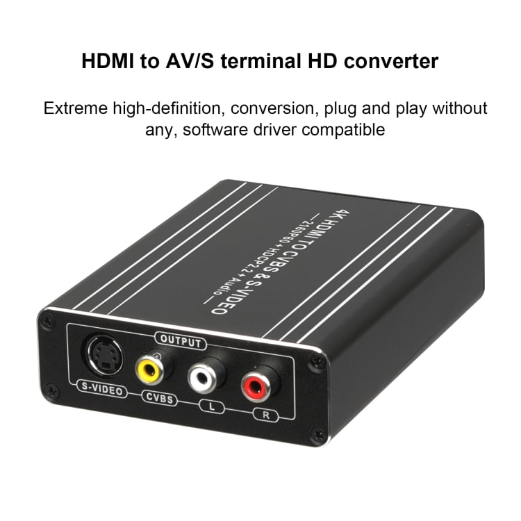 4K HDMI - CVBS & S-Videomuunnin