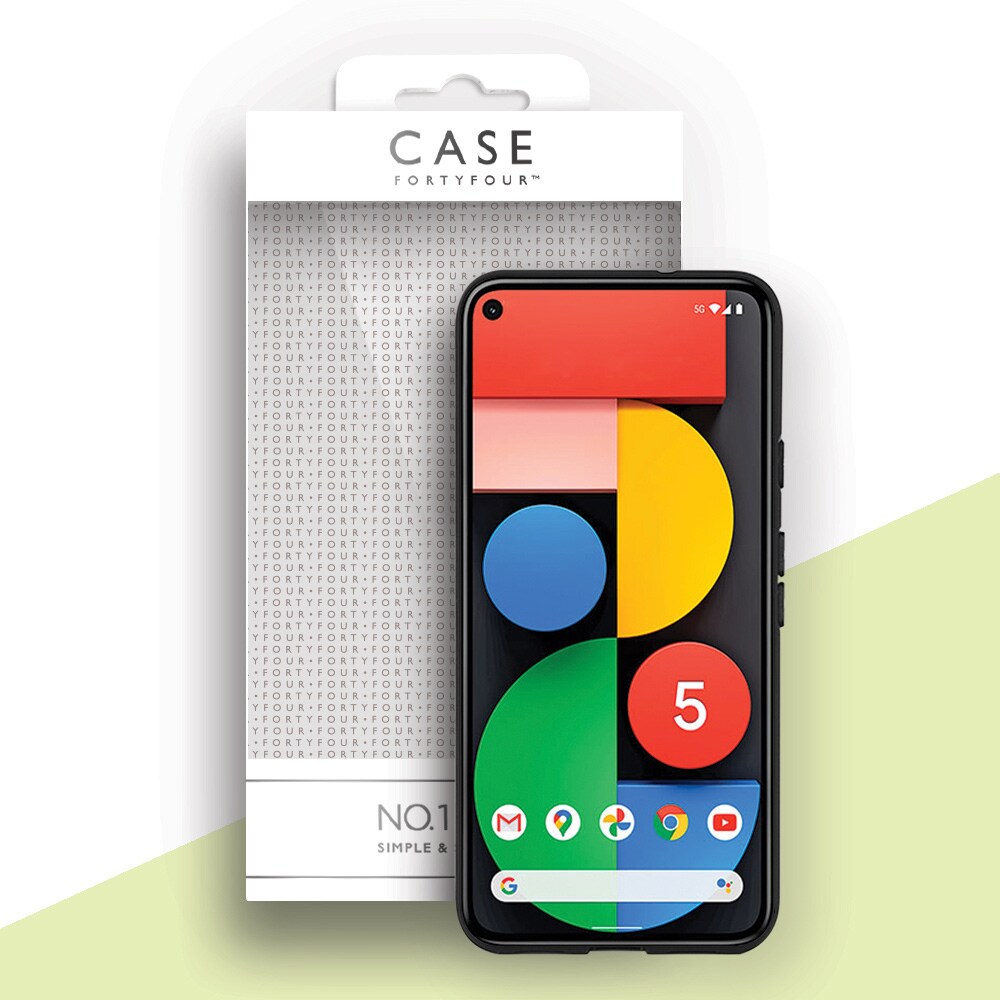 Case FortyFour No.1  Google Pixel 5 Musta
