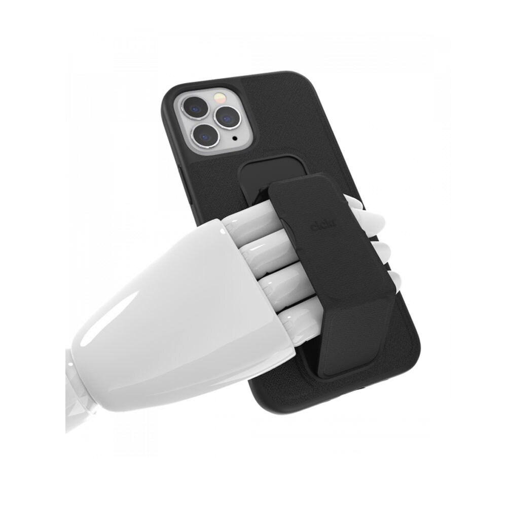 Clckr GripCase matkapuhelimen kuori iPhone 12/12 Pro- Musta