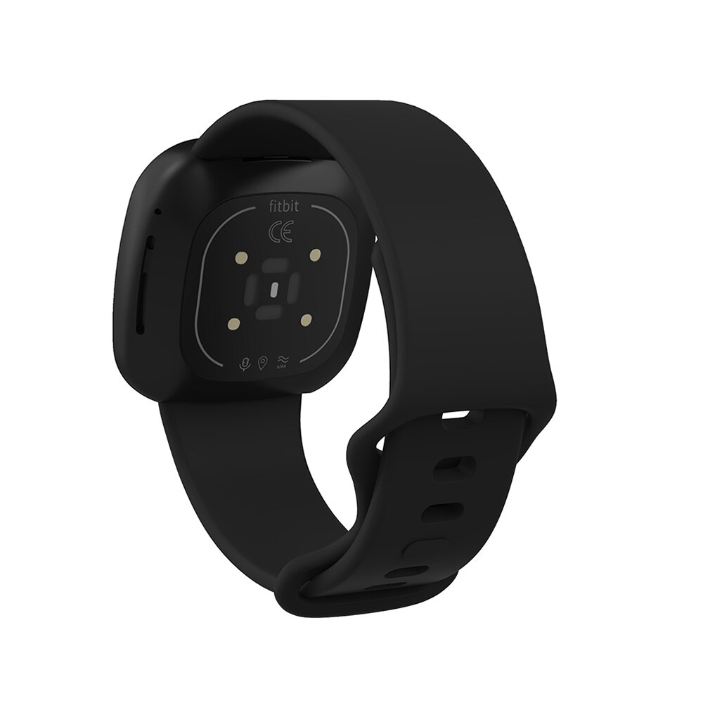 Silikoniranneke Fitbit Versa 3 Musta- Small