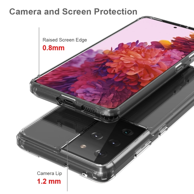 Läpinäkyvä silikonisuoja Samsung Galaxy S21 Ultra 5G
