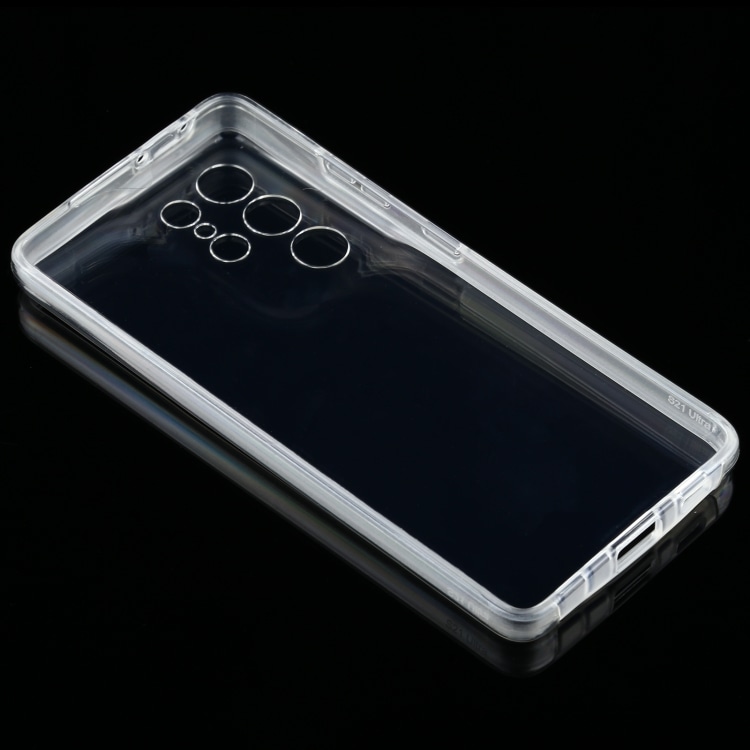 Kattava läpinäkyvä kuori Samsung Galaxy S21 Ultra 5G