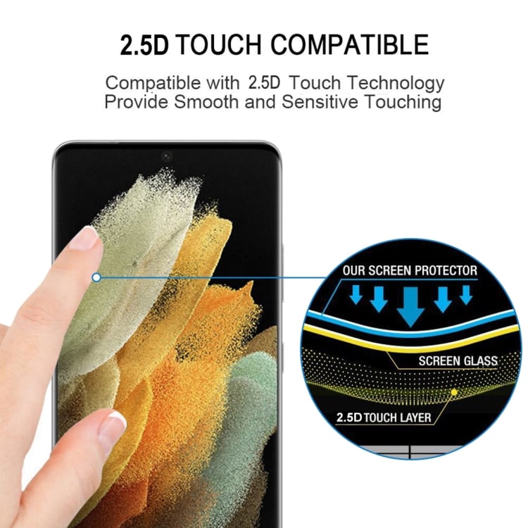 Curved Temperoitu näytönsuoja Samsung Galaxy S21 Ultra