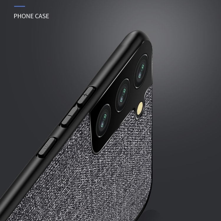 Suojakuori tekstiili ulkopinnalla Samsung Galaxy S21+  - Musta