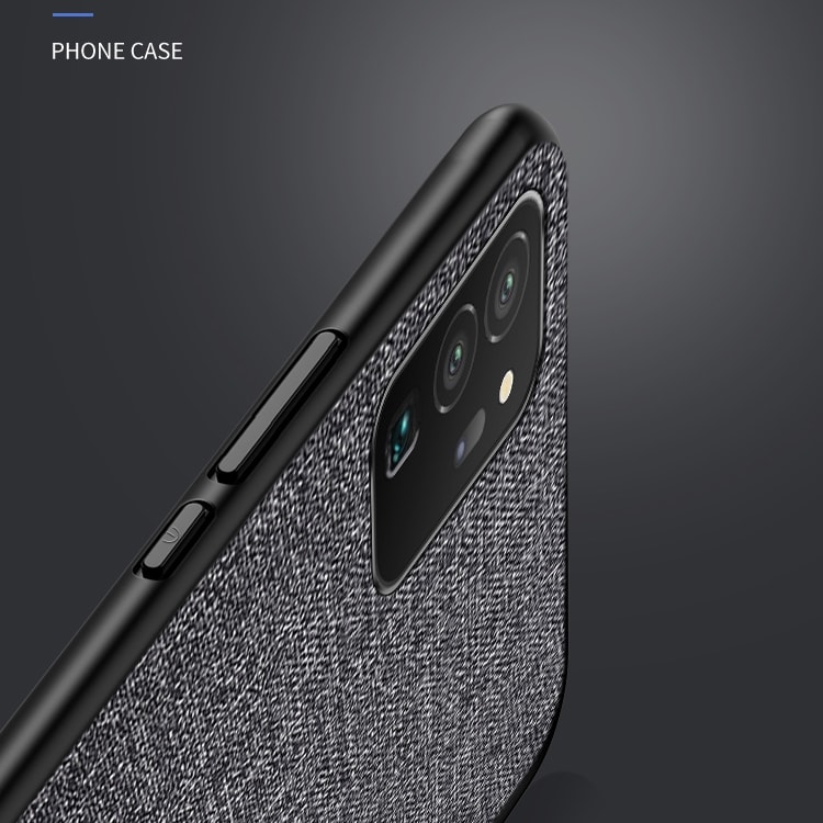 Suojakuori tekstiili ulkopinnalla Samsung Galaxy S21 Ultra 5G - Hopea