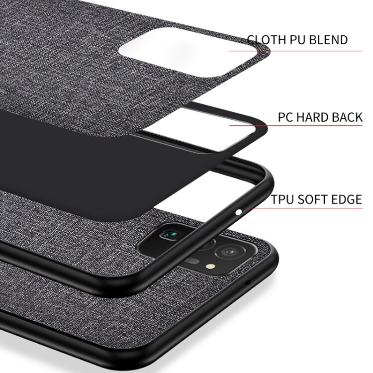 Suojakuori tekstiili ulkopinnalla Samsung Galaxy S21 Ultra 5G - Hopea