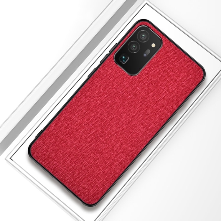 Suojakuori tekstiili ulkopinnalla Samsung Galaxy S21 Ultra 5G - Punainen