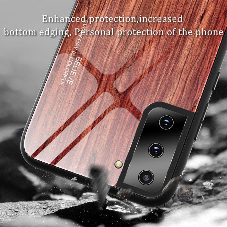 Tyylikäs matkapuhelimen kuori puukuviolla Samsung Galaxy S21 Ultra 5G