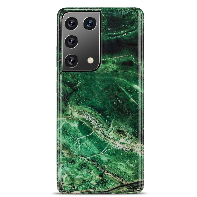 Kuori marmorikuviolla Samsung Galaxy S21 Ultra - Vihreä