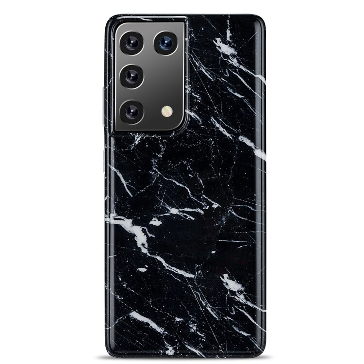 Kuori marmorikuviolla Samsung Galaxy S21 Ultra - Musta