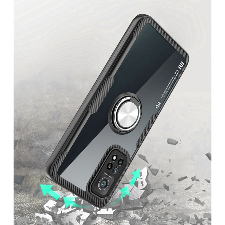 Iskunkestävä kuori magneettilevyllä ja tukirenkaalla Xiaomi Mi 10T Pro 5G
