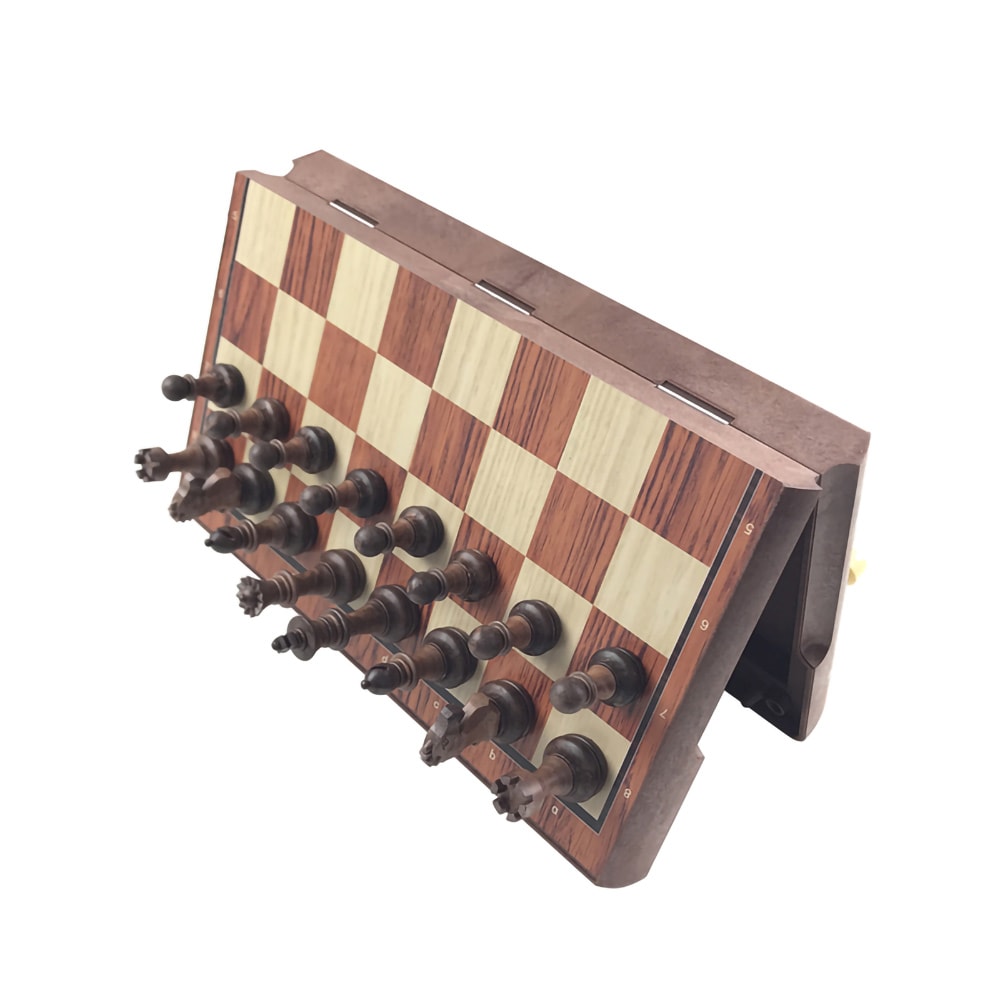 Shakkisetti - Mustat/Valkoiset nappulat 31,5x27,2cm