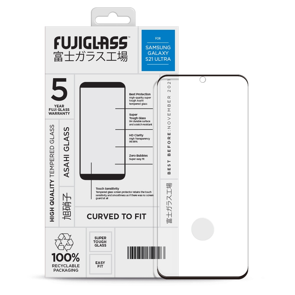 Fuji Curved-to-fit Näytönsuoja Samsung Galaxy S21 Ultra