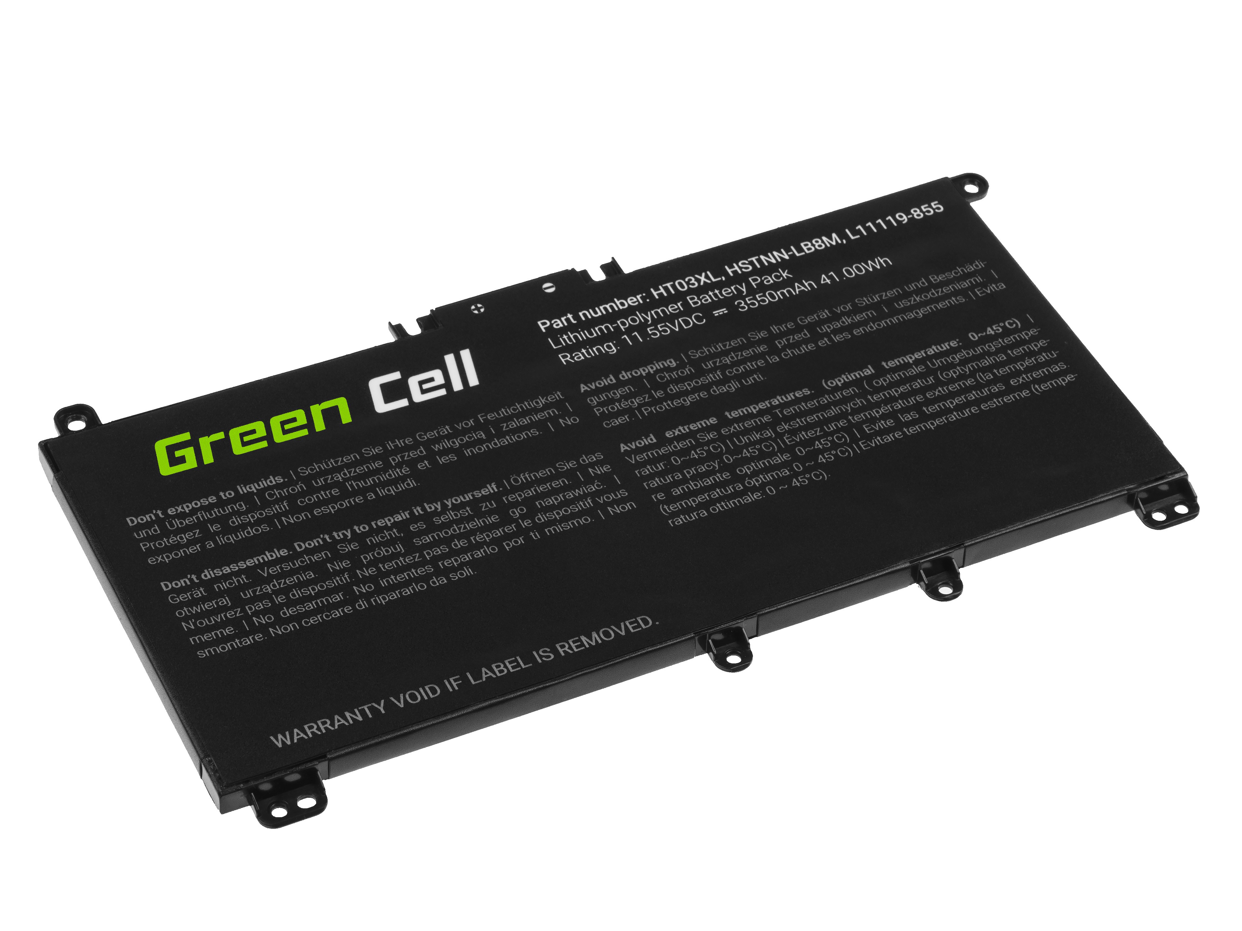 Kannettavan tietokoneen akku Green Cell HT03XL HP 240 G7 245 G7, HP 14 15 17