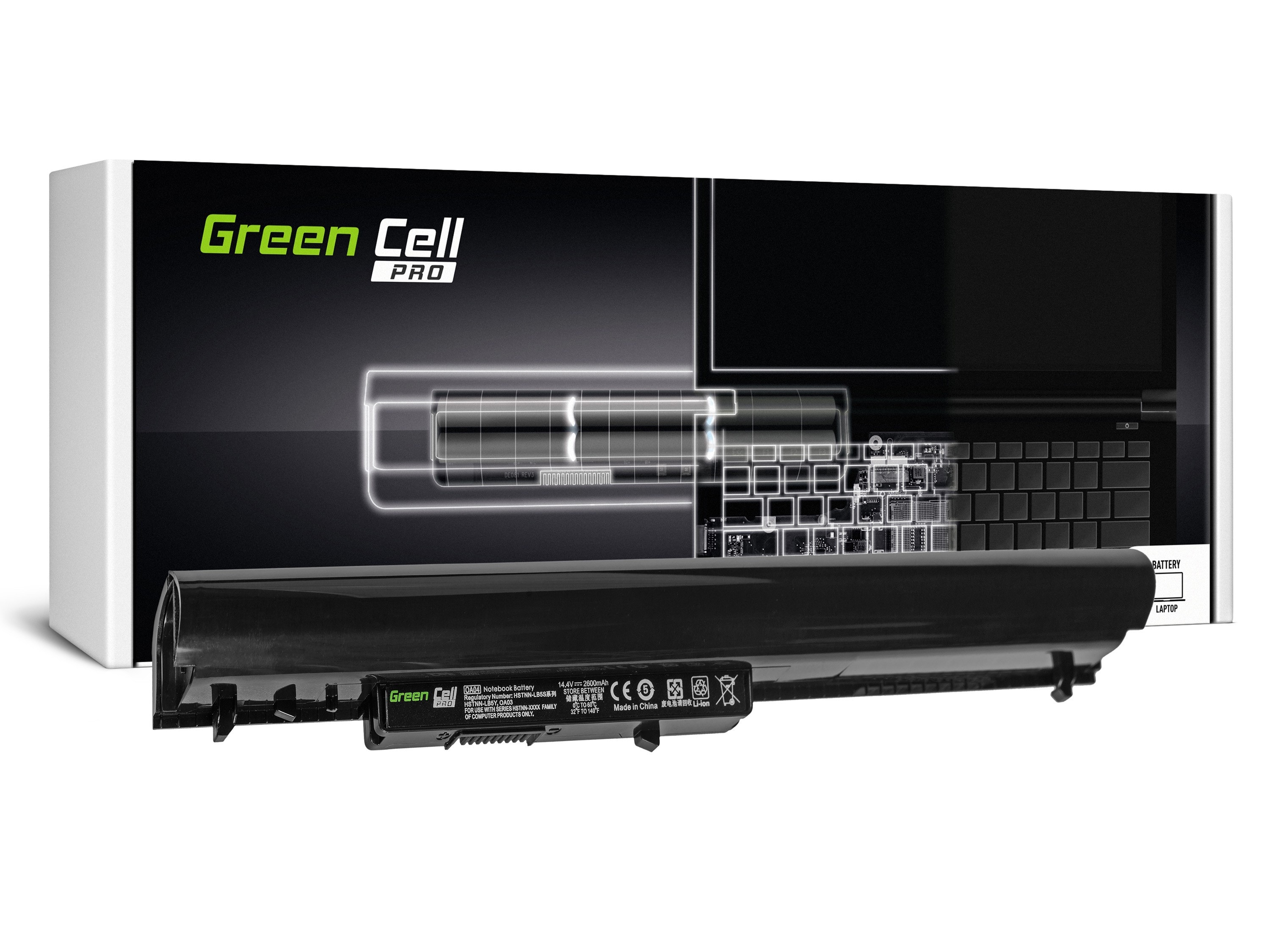 Green Cell PRO kannettavan tietokoneen akku HP HSTNN-LB5S 240 250 255 256 G2